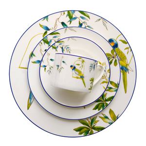 American Pastoral Style Bone China Household Tableware Steak <b>Plate</b> Soup <b>Plate</b> - Product Image 2