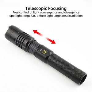 Biểu tượng tùy chỉnh COB LED đèn pin với chùm điều chỉnh focus Hợp kim nhôm cơ thể AAA pin cắm trại leo núi sử dụng ngoài trời - Product Image 4