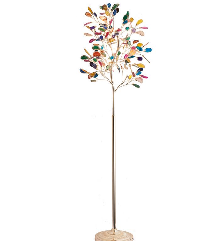Living room lighting decoration chandeliers pendant lights luxury colored agate chandelier