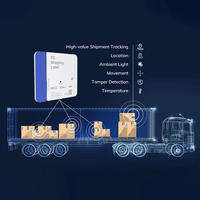 Logistique de chaîne du froid de piste de conteneur à distance dans le monde entier localisation en direct GPS BDS dispositif d'autocollant de suivi du fret aérien étiquettes d'expédition 5G