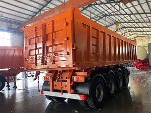 H Star High Loading Capacity 4 Axles 40 Tons High Tensile Steel T700 Dump Truck <b>Trailer</b> for Transport Stone Sand Coal <b>Trailer</b> - Product Image 3