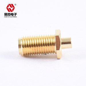 ขั้วต่อขั้วต่อขั้วขั้วต่อขั้วขั้วขั้วขั้วต่อสายตัวผู้ตัวเมียสีทอง RF แบบ SMA-KYB2ทองเหลืองล้วนสำหรับ RG405 086 - Product Image 3