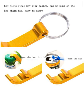 Llavero Abridor de Botellas Promocional Simple Grabado, Llavero Abridor de Botellas Económico, Abridor de Botellas de Aluminio Personalizado en Varios Diseños - Product Image 2