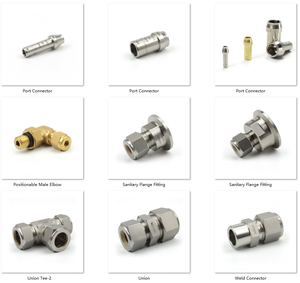 Raccords de compression à double ferrule pour instruments en acier inoxydable 316 de type High - Product Image 3