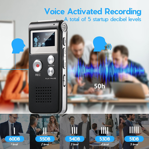 Enregistreur vocal numérique intelligent <span class=keywords><strong>à</strong></span> activation vocale 8 Go et lecteur MP3 avec clé USB, enregistreur de <span class=keywords><strong>musique</strong></span> et de conférences - Product Image 4