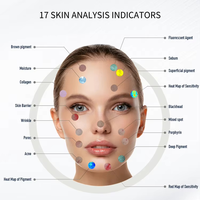 Dernier Analyseur de Peau Intelligent 3D IA, Scanner Facial pour l'Analyse Cutanée, Testeur de Visage, Prise en Charge de 19 Langues