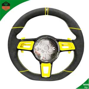 Volante Deportivo de Fibra de Carbono y Cuero para Modelos <span class=keywords><strong>Porsche</strong></span> Cayman, Panamera, Macan, Cayenne, 718, 918, 911, 992 - Product Image 2