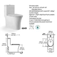 WC monobloc en céramique à double chasse moderne pour projets de construction en Arabie Saoudite destinés aux hôtels et appartements