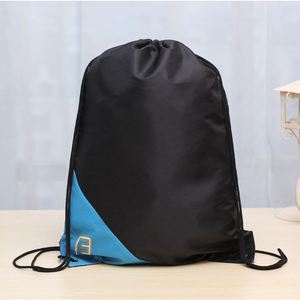 High Quality 210D Waterproof Polyester <b>Drawstring</b> <b>Backpack</b> Sports Fitness Travel Bag Portable and Foldable - Product Image 1