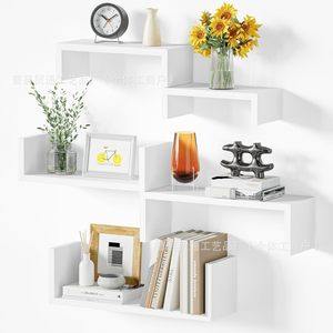<b>Wall</b>-<b>mounted</b> Floating <b>Shelves</b> Rectangle Multipurpose Durable <b>Wall</b> <b>Mounted</b> Type Customizable Color For Bathroom Bedroom Living - Product Image 1