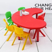 Meubles d'enfants pas chers pour la maternelle, bureau en plastique pour enfants, table pour la maternelle, garderie, école maternelle, extérieur