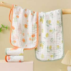 Cara <span class=keywords><strong>de</strong></span> bebé 100% algodón Ultra suave <span class=keywords><strong>de</strong></span> secado rápido usable patrón <span class=keywords><strong>de</strong></span> dibujos animados Toalla <span class=keywords><strong>de</strong></span> baño cuadrada para el cuidado del bebé uso en el hogar - Product Image 1