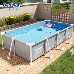 <span class=keywords><strong>Piscine</strong></span> <span class=keywords><strong>Bestway</strong></span> <span class=keywords><strong>Rectangulaire</strong></span> Portable en PVC Gris Métallisé pour Adultes Nouveauté - Product Image 5