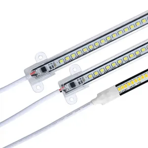 보석 가게 LED 스트립 바 라이트 바 30/40CM 72LED 하드 튜브 스트립 2835SMD 쇼케이스 램프 1m 1.2m 220V RG LED 스트립 바 라이트 144