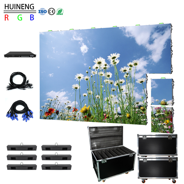 High Resolution P3.91mm P2.9mm Indoor Rental LED Display Panel 500x500mm Cabinet for Stage Events and Advertising