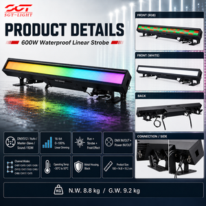 Projecteur LED mural étanche IP67 600W 5050 112pcs 3030 DMX512 RGB blanc froid avec effet <span class=keywords><strong>flash</strong></span> et atomisation pour soirée - Product Image 3