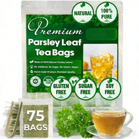 Vente en gros OEM, Thé aux feuilles de persil naturel, Tisane sans caféine, Arôme vert vif, Favorise le confort urinaire et la digestion