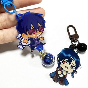 Tùy Chỉnh Phim Hoạt Hình Nhựa Rõ Ràng In Phim Hoạt Hình Acrylic Charms Móc Chìa Khóa - Product Image 3