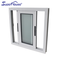 Ventanas y Puertas Modernas Resistentes a Huracanes, Vidrio Triple, Marco de Aluminio, Estilo Abatible y Corredero, Cortina Colgante para Apartamentos