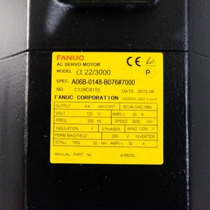 Moteur d'axe FANUC A06B-0148-B076 pour équipement d'automatisation de machines-outils, série Alpha - Product Image 2