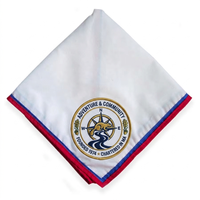 Maßgefertigte Großhandels-Scout-Halstücher mit Besticktem Logo, Dreieckiges Bandana, Baumwoll-Uniformschal für Jugendliche