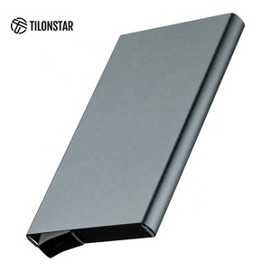 TILONSTAR TWM110 Custom <b>Slim</b> Business <b>Card</b> Case Aluminum Pop Up Credit <b>Card</b> <b>Holder</b> with RFID Blocking - Product Image 2