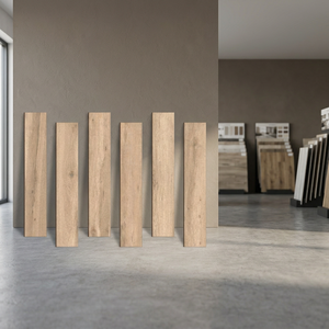 Ruff Beige <b>Matt</b> 200x1200mm Carving Wood Look Porcelain Plank <b>Floor</b> Tiles 20x120cm 8x48 Inch - Product Image 1