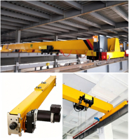 Pont roulant monopoutre européen 3T pour le transport en usine de petites structures en acier
