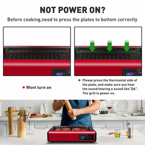 Grill électrique d'intérieur pour <span class=keywords><strong>barbecue</strong></span>, rôtissoire, appareil à <span class=keywords><strong>raclette</strong></span> sans fumée - Product Image 5