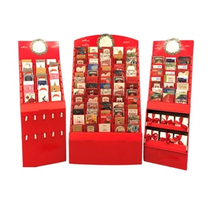 Exhibidor de Cartón Portátil para Puntos de Venta, Estantes de Exhibición de Esmalte de Uñas, Exhibidor de Cartón para Chocolates para Nochebuena - Product Image 3