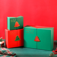 Boîte cadeau de Noël élégante à double porte, impression premium, pour la vente au détail et les entreprises – Approvisionnement en gros
