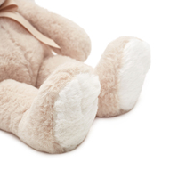 Conejo animal de peluche bonito suave personalizado con material de reciclaje de arco juguete de peluche para niña