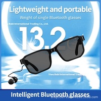 Gafas inteligentes con audio IA y lentes planas para auriculares BT, para miopía, con escucha integrada para música, dispositivo inteligente portátil