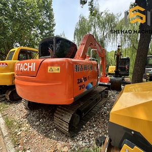 Mini-excavatrice sur chenilles hydraulique Hitachi ZX70 d'origine japonaise de 7 tonnes, prix avantageux, occasion - Product Image 2