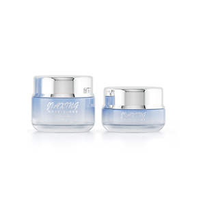 El tarretard de crema pots cosmétiques élégants emballage de soins de la peau 30g 50 grammes pot de crème en verre mat avec couvercle argenté - Product Image 2