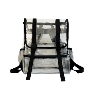 Custom Heavy Duty Pvc Transparent School <b>Backpack</b> <b>Clear</b> Bag Matte Plastic Bag Transparent <b>Clear</b> School <b>Backpack</b> Bag <b>Backpack</b> - Product Image 3