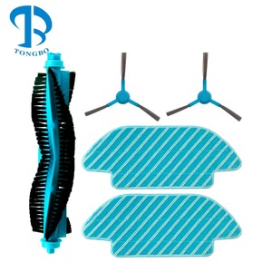 Juego de Repuesto Compatible con Shellbot SL60 / <span class=keywords><strong>Cecotec</strong></span> <span class=keywords><strong>Conga</strong></span> 4090/ 7090 IA, Accesorios para Robot Aspirador, Rodillo, Cepillo Lateral, Paño de Limpieza - Product Image 1