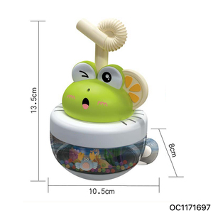 Jouets de bain Montessori pour enfants, design grenouille de dessin animé, jouets rotatifs à <span class=keywords><strong>ventouse</strong></span> pour bébés, <span class=keywords><strong>jeu</strong></span> de tir à l'eau pour enfants, en vente - Product Image 5