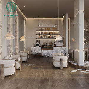 Ensemble de meubles de table et de chaises de style nordique <span class=keywords><strong>australien</strong></span>, moderne, carré, en marbre, avec revêtement en tissu, pour salon de thé, <span class=keywords><strong>café</strong></span>, restaurant - Product Image 5