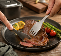 Fourchette-cuillère en titane pur pour le camping, 2-en-1, couverts légers et réutilisables pour la randonnée, le backpacking et les voyages en plein air