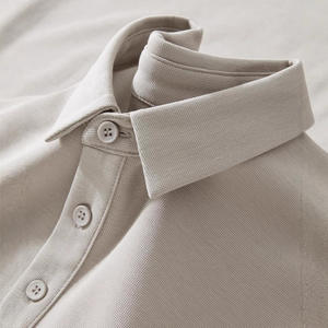 เสื้อยืดสำหรับเล่นกอล์ฟผ้าฝ้ายถักแบบยูนิเซ็กซ์แห้งเร็วระบายอากาศได้ดีปักโลโก้ได้ตามต้องการสำหรับธุรกิจกอล์ฟ100% - Product Image 2