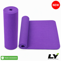 Tapis de yoga 173x61cm 6mm en PVC antidérapant épais pour le yoga, le Pilates, le plank, l'entraînement à domicile, pour débutants