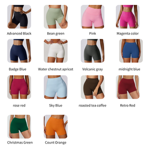<span class=keywords><strong>Pantaloncini</strong></span> <span class=keywords><strong>da</strong></span> Corsa Senza Cucitura Frontale, Shorts Invisibili con Effetto Scrunch, <span class=keywords><strong>Pantaloncini</strong></span> <span class=keywords><strong>da</strong></span> Fitness e Ciclismo, Shorts <span class=keywords><strong>da</strong></span> Yoga Personalizzabili per Donna - Product Image 2