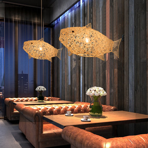 Lámpara Colgante de Ratán y Acero Inoxidable, Estilo Pagoda, Bombilla LED E26, Luz Blanca Cálida 3500K, Dorado, Altura Ajustable, para Sala de Estar, Tamaño Grande - Product Image 6