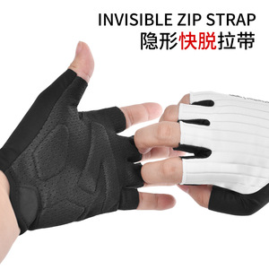 Half-Finger Cycling <b>Gloves</b> Breathable Quick-Drying Non-Slip Wear-Resistant For Outdoor Sports Road Mountain Biking - Product Image 2
