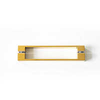 Hydrorelax Moderne PVD Titane Or Poignée De Porte De Douche Dos À Dos Poignée De Porte En Verre pour Salle De Bains-Alliage De Zinc Poli