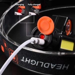 Small Lightweight Cob Magnetic <strong>High</strong> <strong>Power</strong> Head Lamp Headlight Torch <strong>18650</strong> 1200MAH Usb Rechargeable Led <strong>Headlamp</strong> for Running - Product Image 3