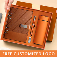 Coffrets Cadeaux Corporatifs Personnalisés en Cuir de Luxe A5 Agenda Carnet avec Logo et Clé USB – Ensemble Cadeau Promotionnel de Luxe en Gros