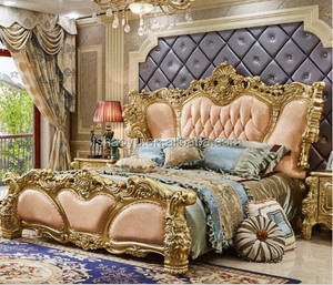 Grosir Set furnitur kamar tidur King mewah tempat tidur kayu dengan penyimpanan Harga bagus furnitur rumah untuk apartemen - Product Image 4
