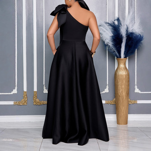 Vestidos de Dama de Honor Elegantes Tipo Vestido de Gala con Tirantes Ajustables, Largos hasta el Suelo, para Invitadas, Estilo <span class=keywords><strong>Imperio</strong></span>, Lisos, de Organza, para Fiesta, Maxi - Product Image 6